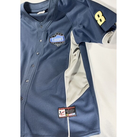 Chase Authentic Trackside Jimmie Johnson Lowes Race Team Button Jersey - Picture 2 of 9